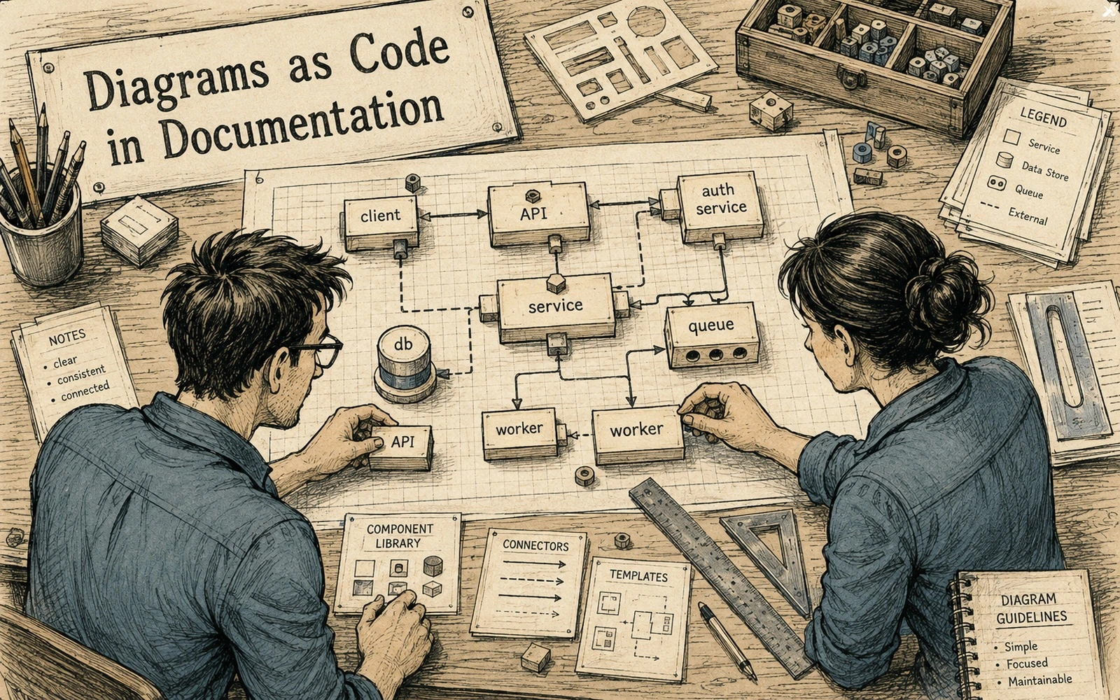 Diagrams as code: when they help documentation and when they do not