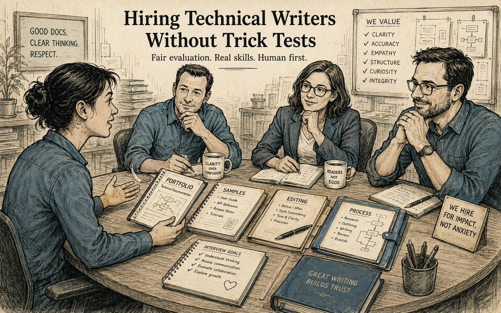 Hiring technical writers without trick tests